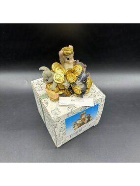 Vintage Fitz And Floyd Charming Tails Figurine Rich In Friendship 2000 Y2K